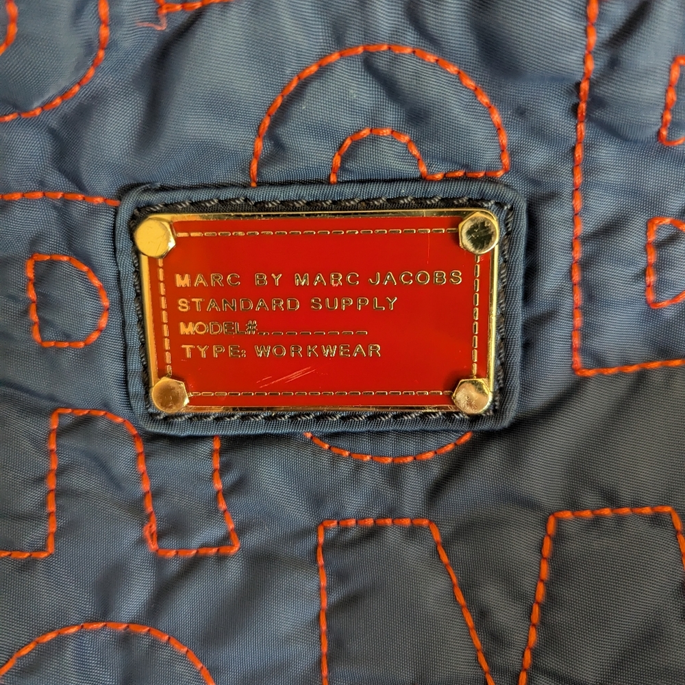 Marc Jacobs Nylon Tote Bag Blue/Red - Picture 2 of 7